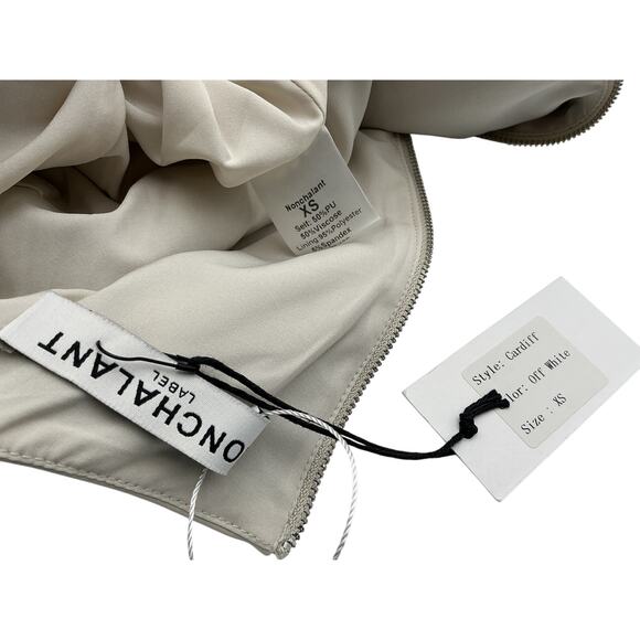 Nonchalant Label 'Cardiff' White Pu Crop Top Size XS - Picture 4 of 4